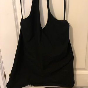 Black halter top